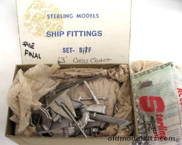 Sterling Sterling 63' Chris Craft Fittings Set plastic model kit